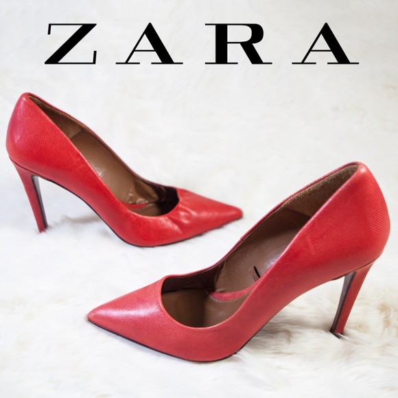 Zara Shoes - Zara Classic Red Heels